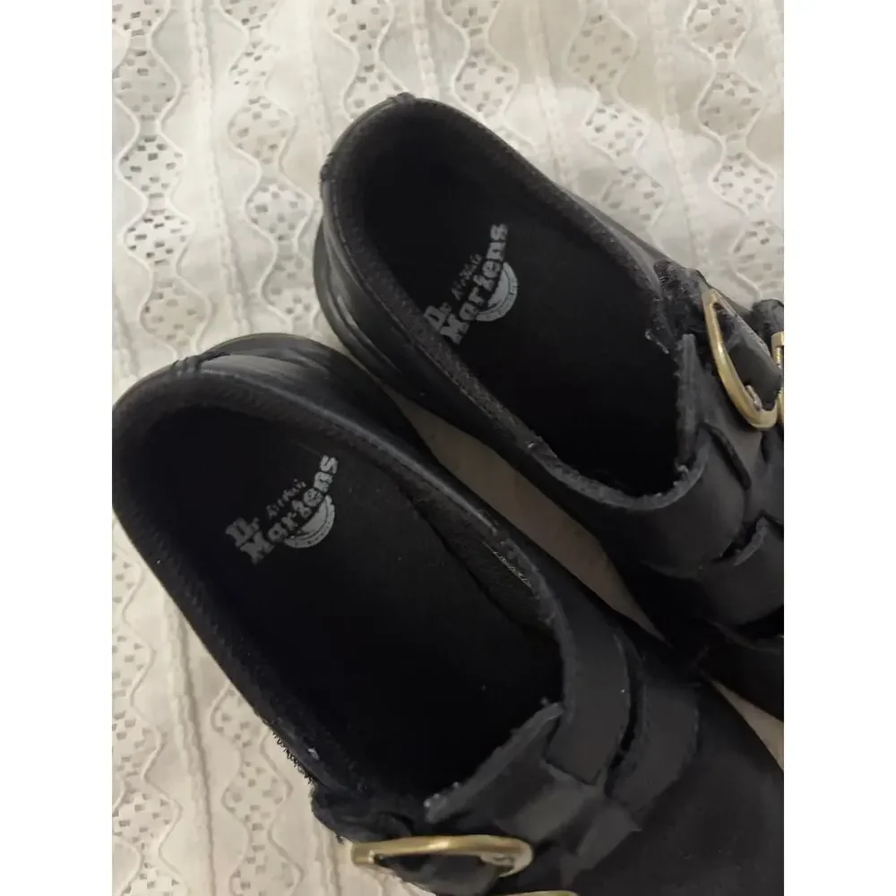 Dr Martens 8065 Mary Jane Double Buckle Black Shoes Youth Kids US 1 UK 13